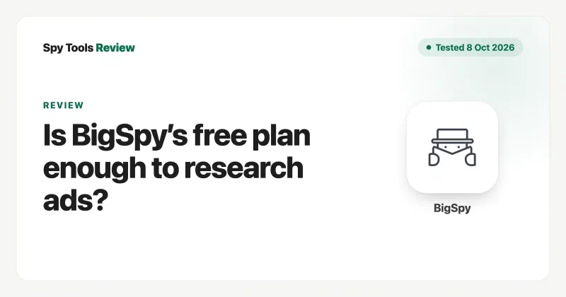 BigSpy review cover